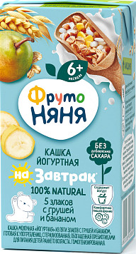Каша ФрутоНяня йогуртная 5 злаков груша банан