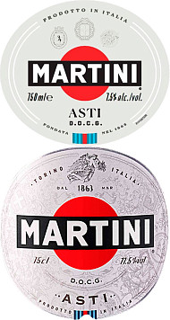 Вино игристое Мартини Асти DOCG белое сладкое 