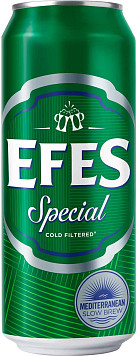 Пиво Эфес Спешиал светлое пастеризованное ж/б