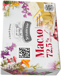 Масло сливочное Устьянское 72,5%