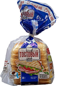 Хлеб тостовый пшеничный Дзержинскхлеб