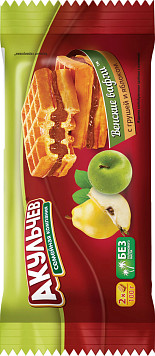 Вафли Венские с грушей и яблоком