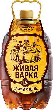 Пиво Живая Варка светлое ПЭТ