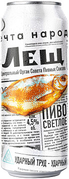 Пиво Лещ светлое фильтрованное пастеризованное ж/б