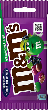 Драже M&M черная смородина