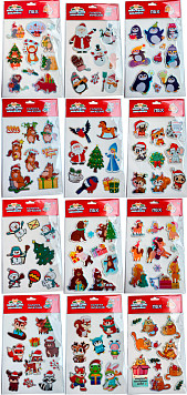 Наклейки новогодние