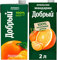 Напиток сокосодержащий Добрый Апельсин мандарин