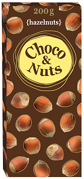Шоколад Чоко энд Натс молочный с цельным фундуком
