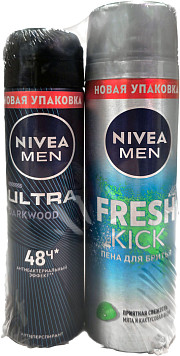Пена для бритья Nivea+Дезодорант Nivea