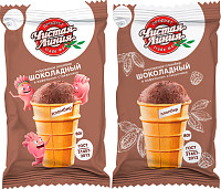 Мороженое Чистая Линия вафельный стаканчик шоколад 12%