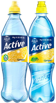 Вода Аква Минерале Актив цитрус негазированная