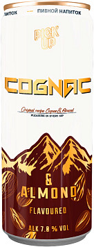 Напиток пивной Пик Ап коньяк и миндаль ж/б
