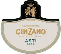 Вино игристое Чинзано Асти DOCG белое сладкое