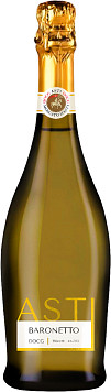 Вино игристое Асти Баронетто белое сладкое