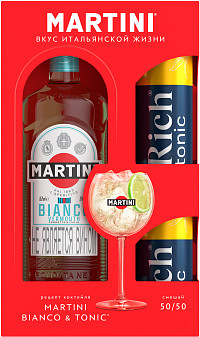 Набор Мартини Бьянко специальный выпуск + 2 банки тоника