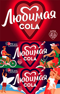Газированный напиток Любимая Кола