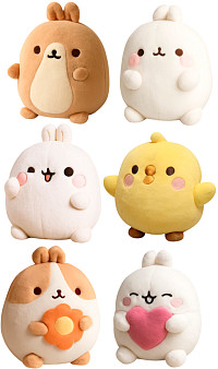 Игрушка мягкая Molang в яйце