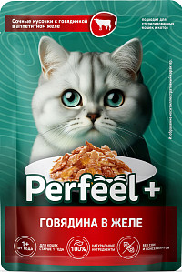 Корм Perfeel с говядиной в желе
