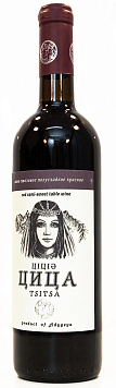 Вино Цица красное полусладкое