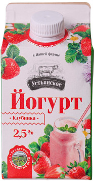 Йогурт Устьянское Клубника 2,5%