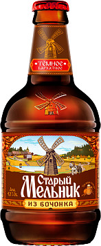 Напиток пивной Старый Мельник из Бочонка Темное Бархатное ст