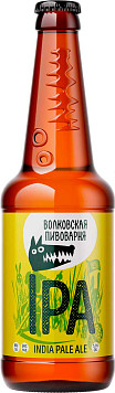 Пиво Волковская Пивоварня ИПА светлое нефильтрованное пастеризованное ст