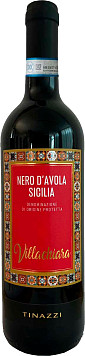 Вино Виллакьяра Неро Д`Авола Сицилия ДОП красное полусухое