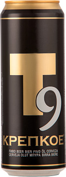 Пиво Т9 светлое пастеризованное ж/б