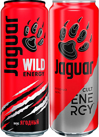 Напиток тонизирующий Ягуар Культ Энерджи ж/б