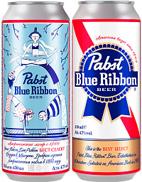 Пиво Пабст Блю Риббон Бест Селект светлое фильтрованное пастеризованное ж/б