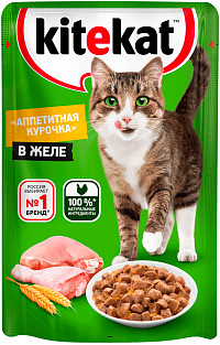 Корм Китекат с курицей в желе