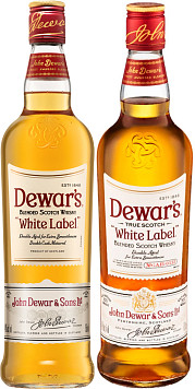 Виски Дюарс Белая Этикетка купажированный 3 года 