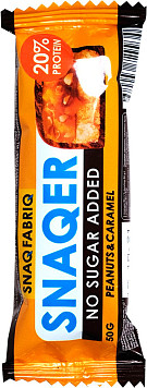 Батончик Snaq Fabriq глазированный арахис и карамель