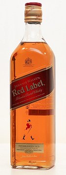 Виски Джонни Уокер Рэд Лейбл шотландский купажированный