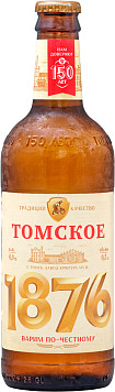 Пиво Томское 1876 светлое фильтрованное пастеризованное ст