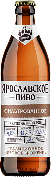 Пиво Ярославское Живое светлое фильтрованное непастеризованное ст
