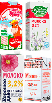 Молоко ультрапастеризованное 3,2%
