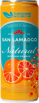 Напиток газированный Сан Ламаджо Сицилийский Апельсин ж/б