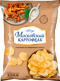 Чипсы Московский картофель Лисички в сливочном соусе