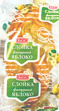 Слойка фигурная с яблоком Иркутский ХЗ