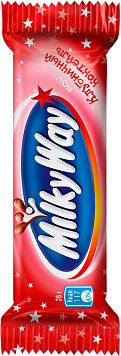 Шоколадный батончик Милки Вей клубничный коктейль