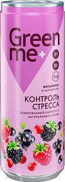 Напиток газированный Гринми+Стресс Контрол ягоды ж/б