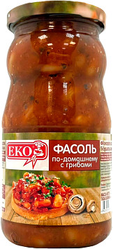Фасоль ЕКО по домашнему с грибами