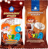 Мороженое Кузя вафельный стаканчик шоколадная крошка