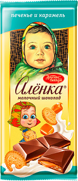 Шоколад Алёнка печенье и карамель