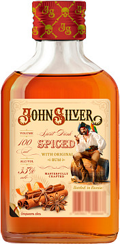 Напиток спиртной Джон Сильвер Пряный на основе рома