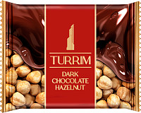 Шоколад Turrim темный с цельным лесным орехом