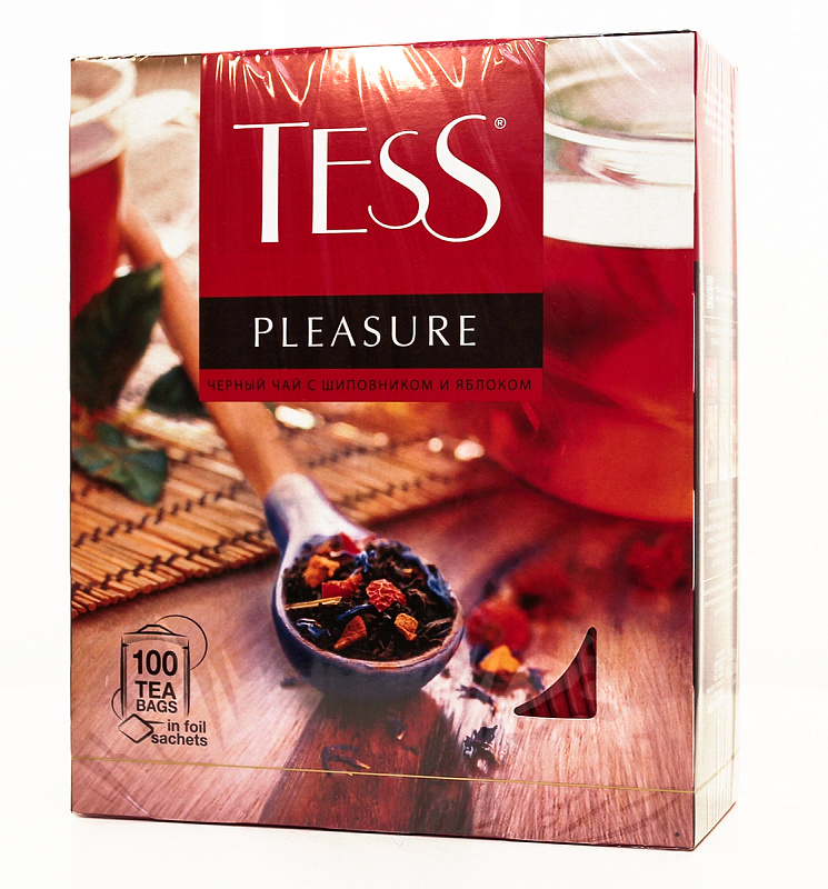 Чай ТЕСС Плэжа Шиповник Яблоко черный