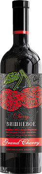 Плодовая алкогольная продукция Вишневое красное полусладкое