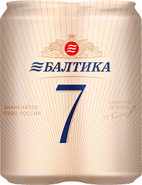 Пиво Балтика экспортное №7 светлое пастеризованное стяжка ж/б